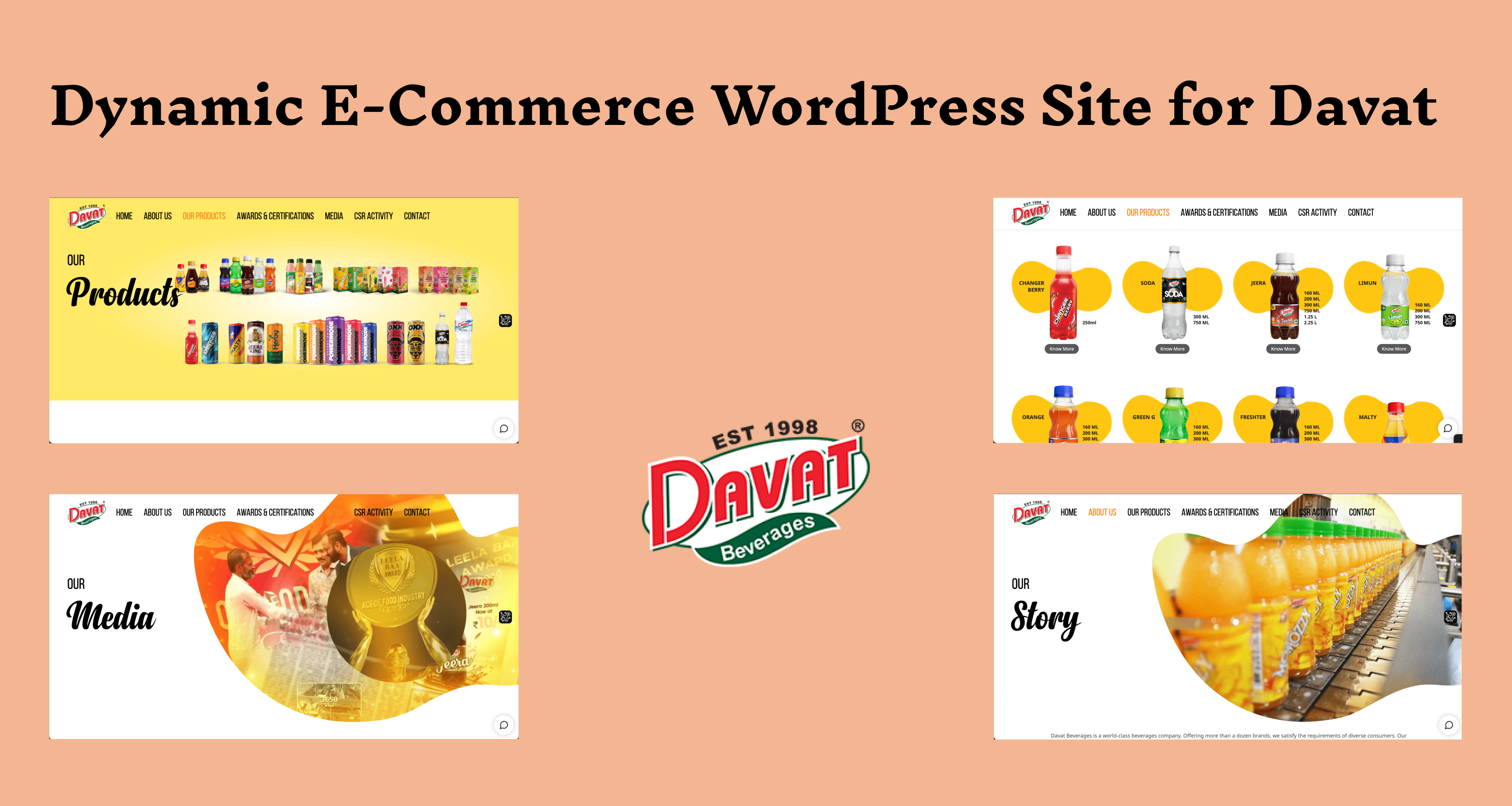 Dynamic E-Commerce WordPress Site for Davat – Established 1982